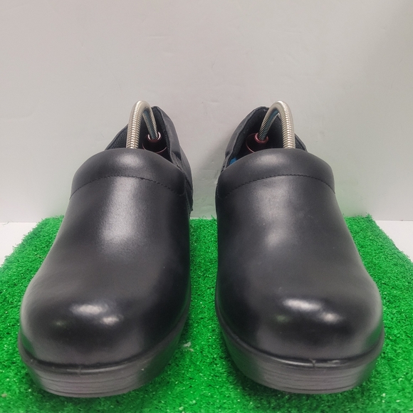 Dr. Scholls Dynamo Womens Work Shoes Wedge Black Leather 11 Wide Comfort Walking - Picture 3 of 6